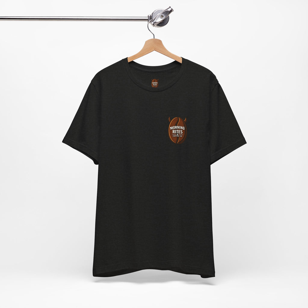 Devilish Coffee Cup Logo Tee - Morning Rites Coffee Co. T‑Shirt